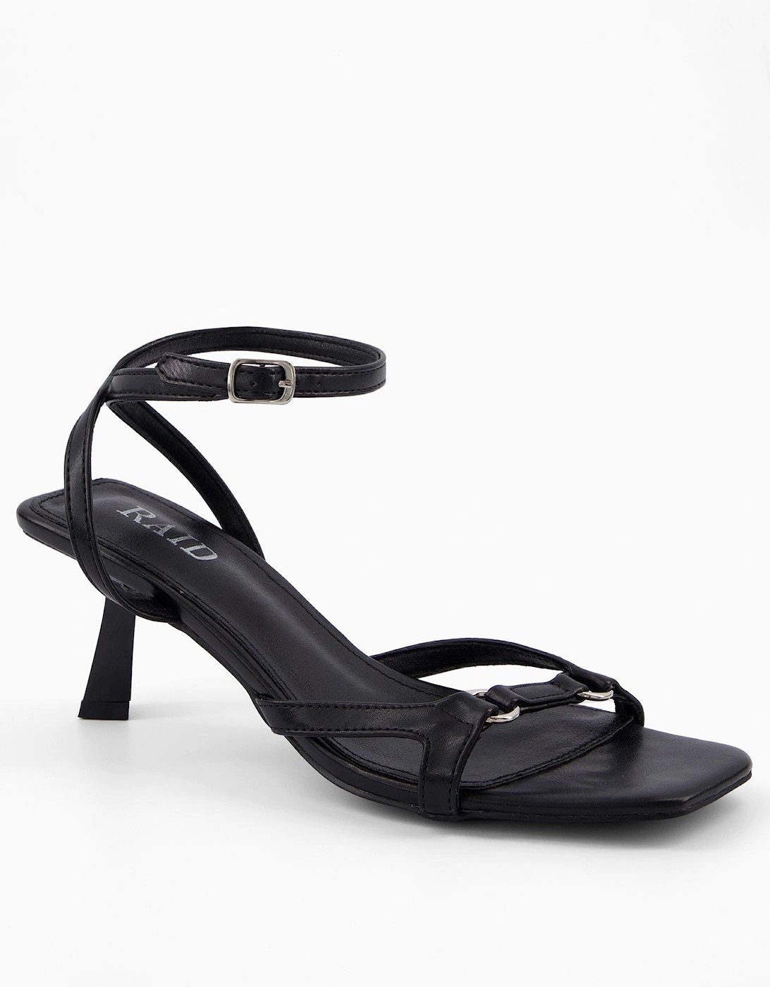 Macie Mid Heel Sandal - Black, 2 of 1