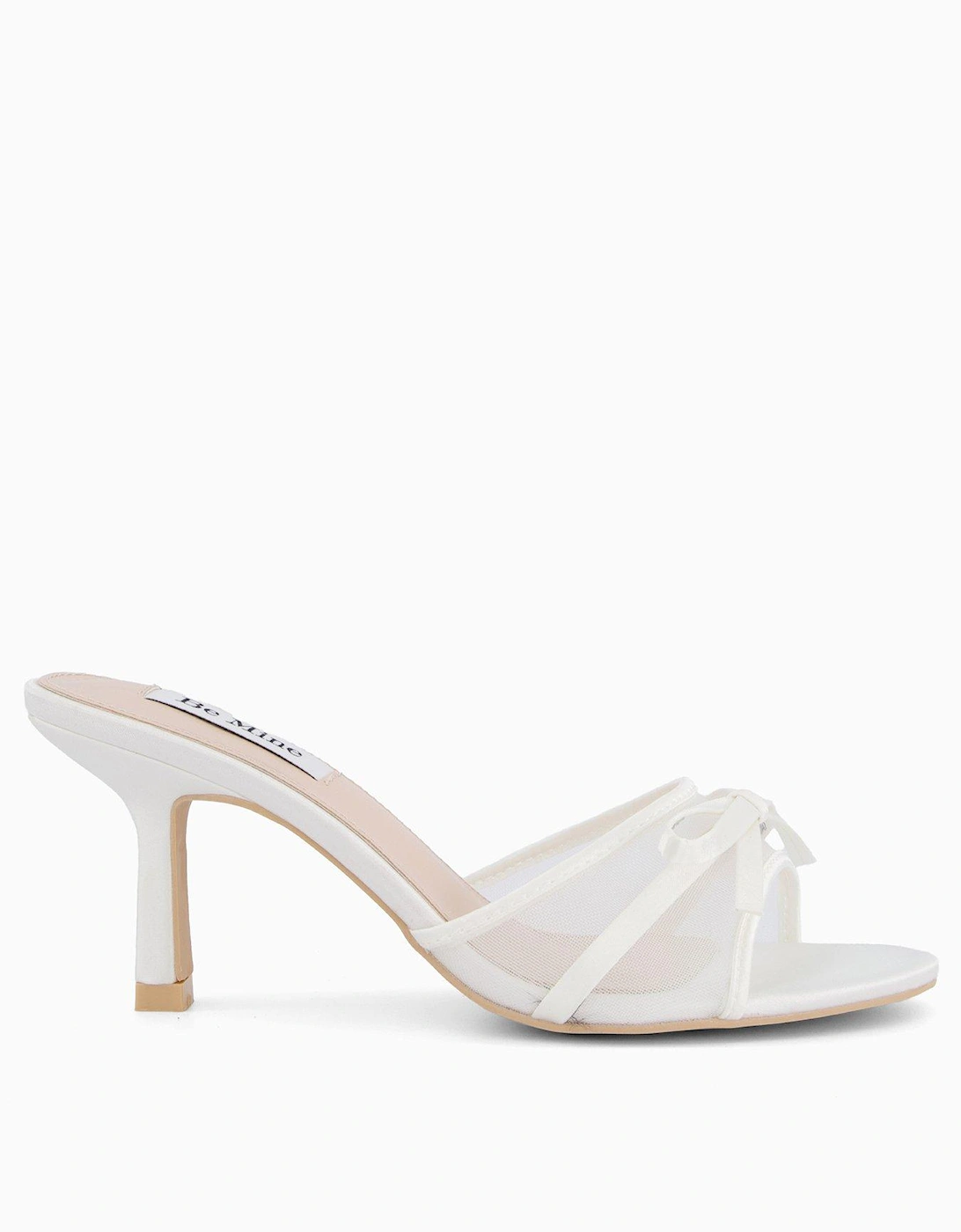 Devotion Mesh Mule Heeled Sandal - Ivory, 2 of 1