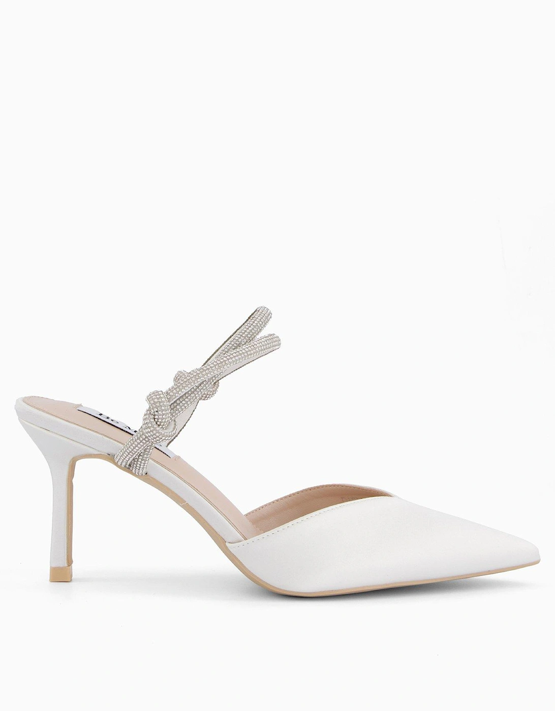 Diella Embellished Strap Heeled Shoes - Ivory, 2 of 1