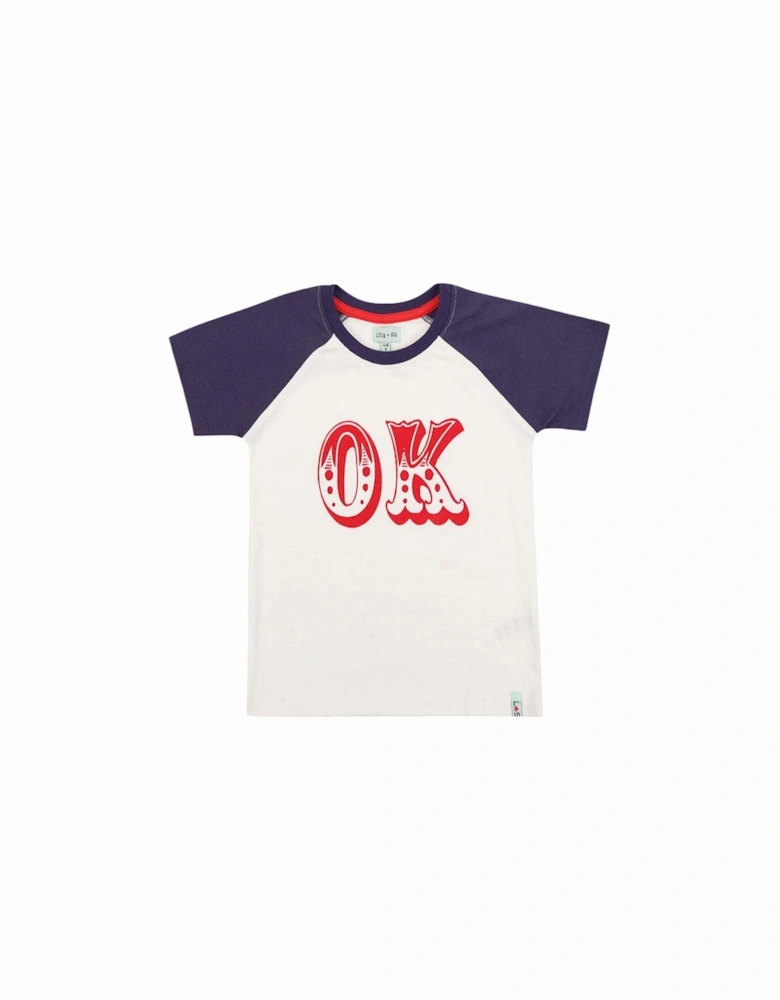 Boys Multicoloured Ok Slogan Print T-Shirt - Multi