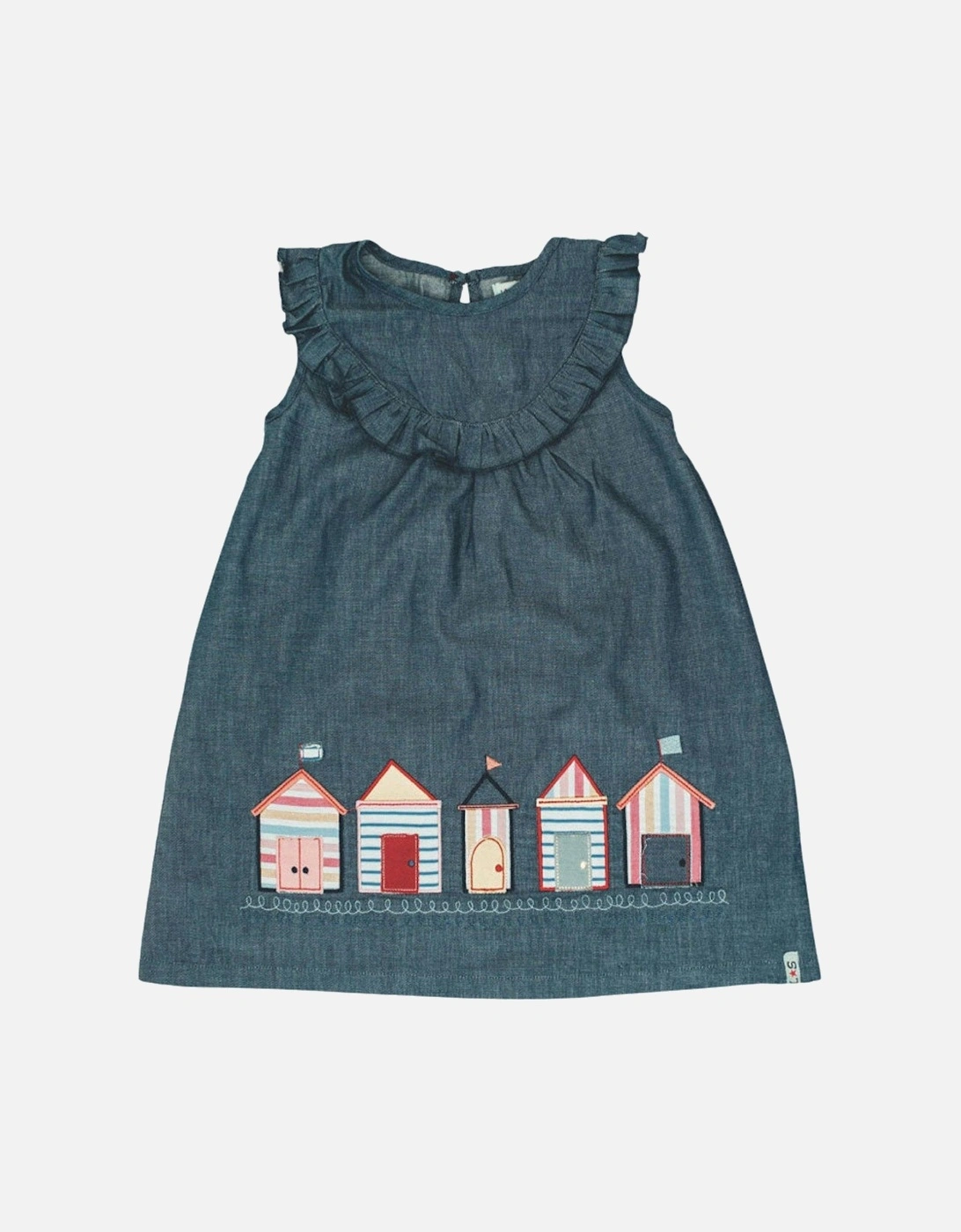 Girls Beach Hut Applique Dress - Grey, 2 of 1