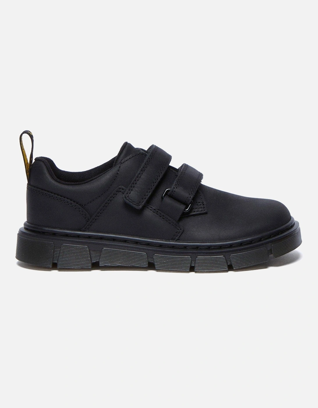 Junior Raffe Leather Double Strap Shoes - Black, 2 of 1