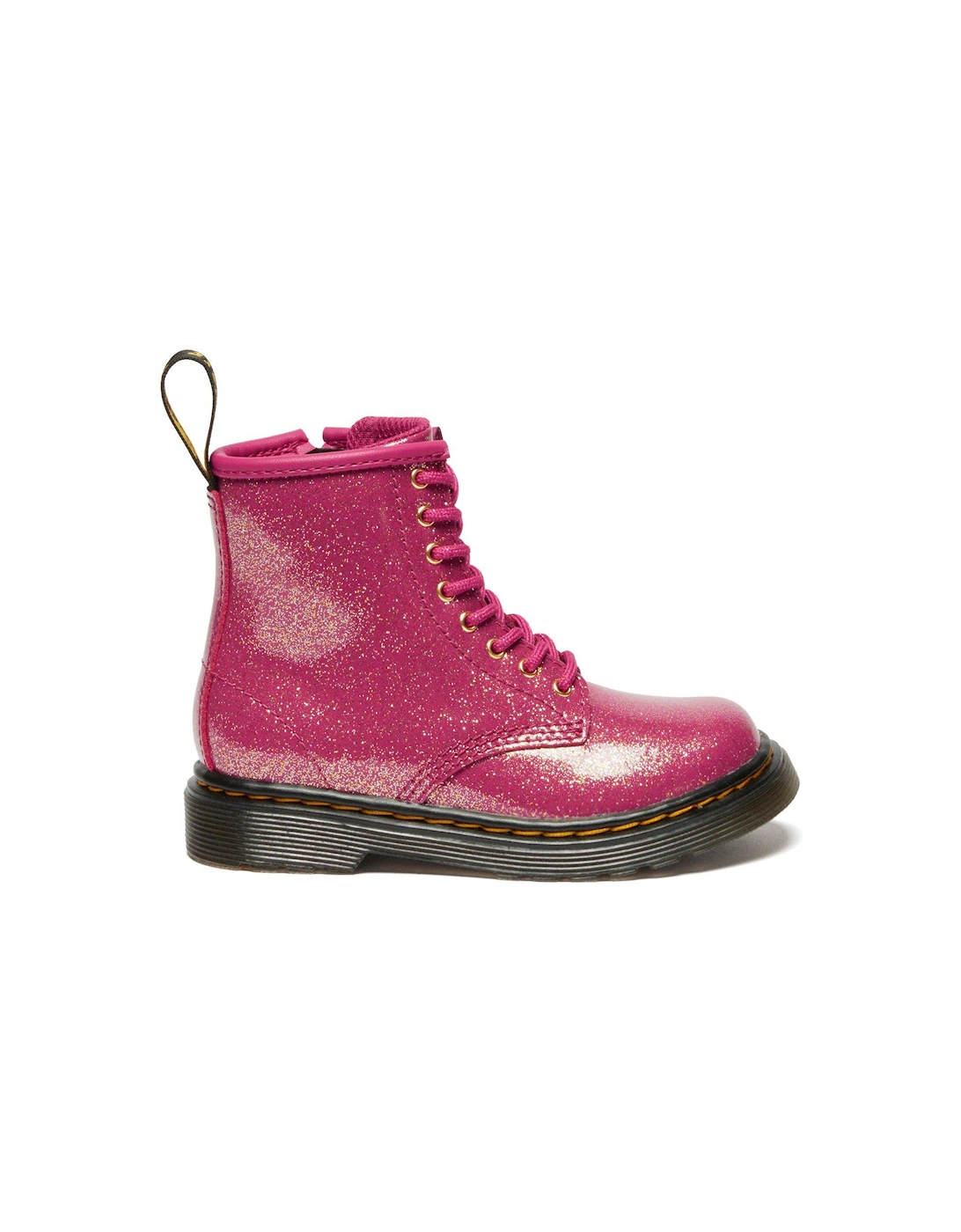 Toddler 1460 T 8 Eye Boot Nebula Glitter - Fuchsia/Silver/Gold, 2 of 1