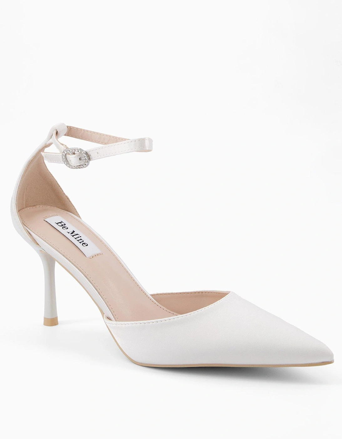 Vennie Lace Detail Kitten Heeled Uhoes - Ivory, 2 of 1