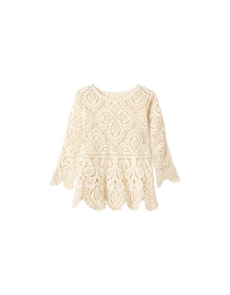 Beautifully Boho Crochet Top - Natural
