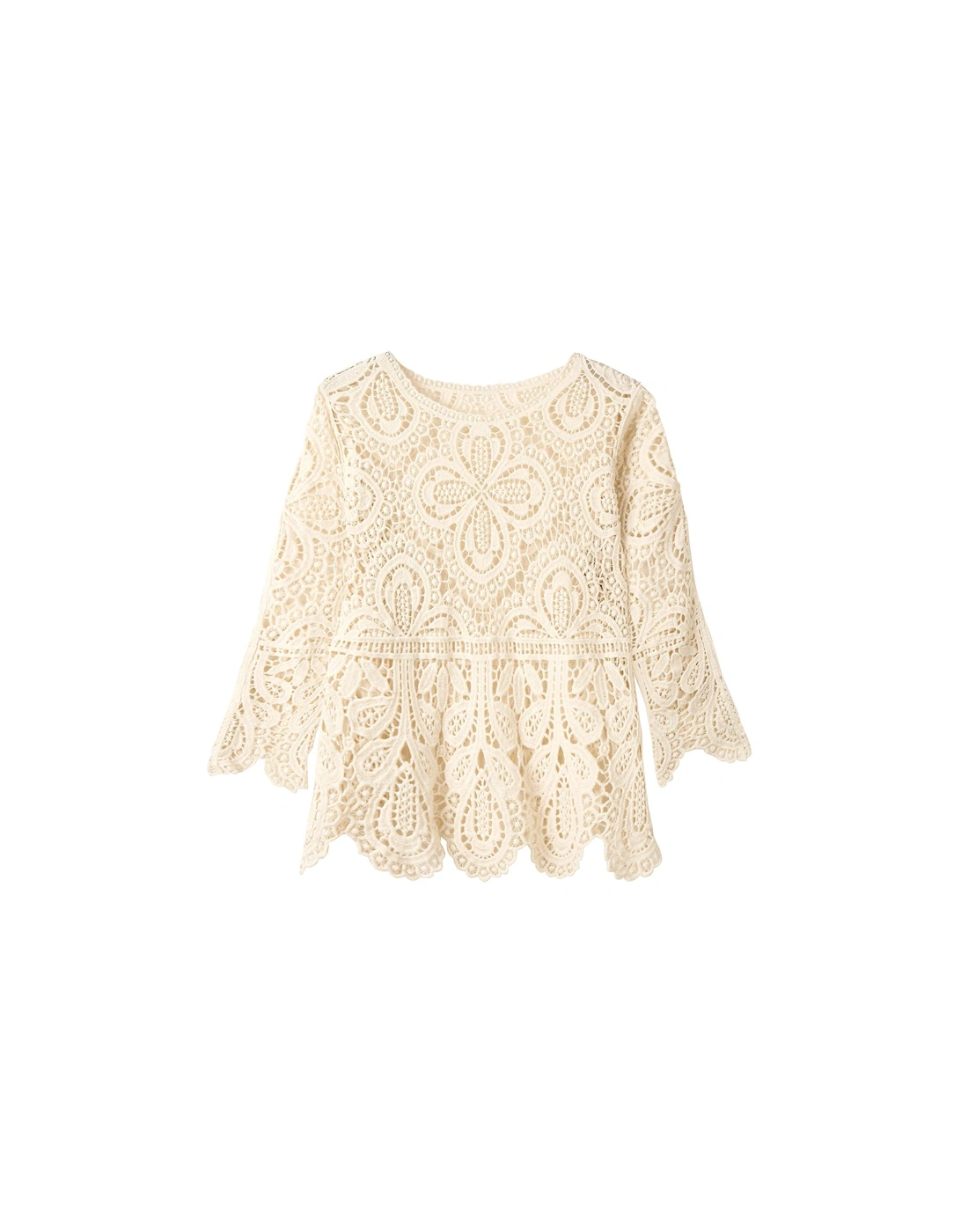 Beautifully Boho Crochet Top - Natural