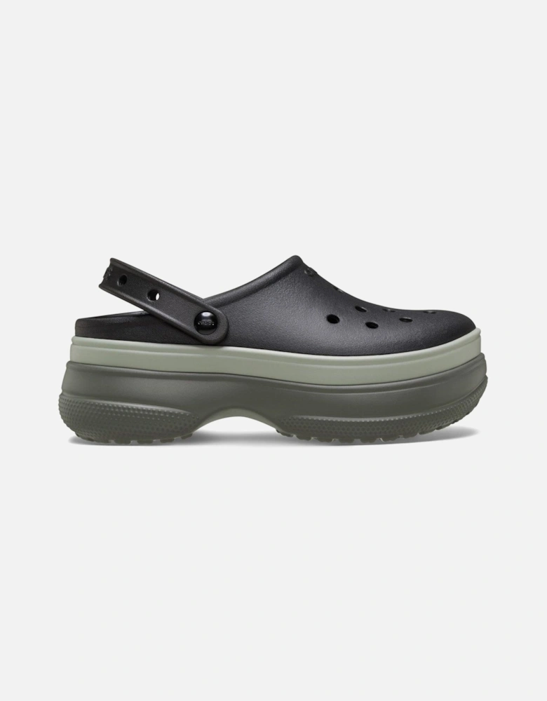 Classic Stacked Clog - Black