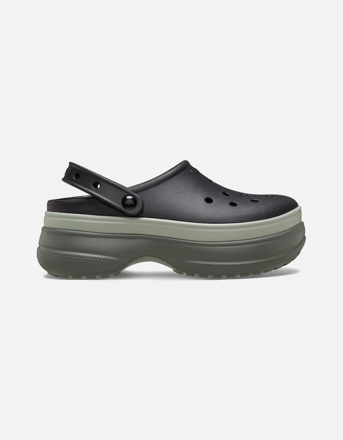 Classic Stacked Clog - Black, 2 of 1