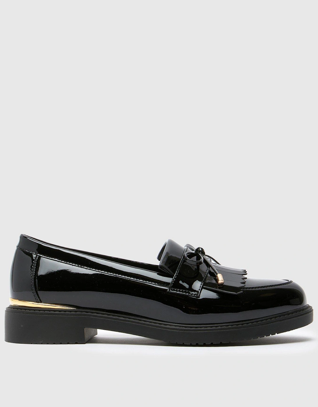Lillia Patent Hardware Loafer - Black, 2 of 1