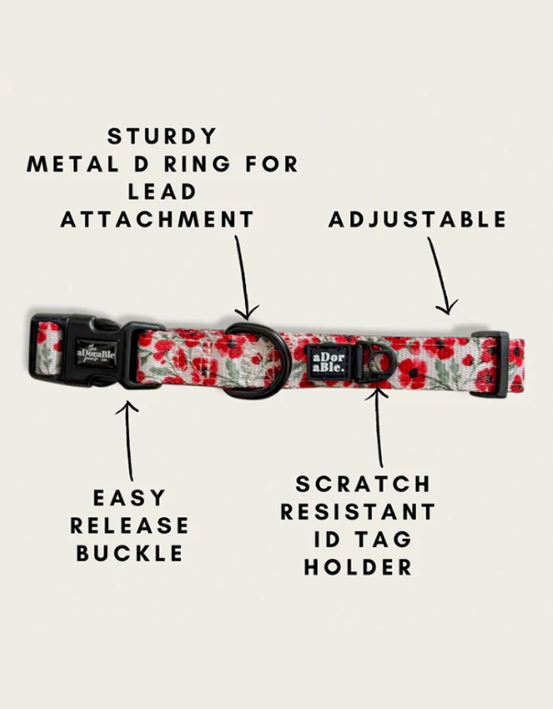 Collar Painted Poppies