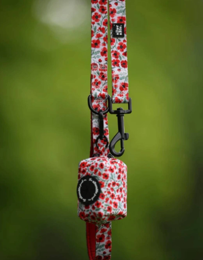 Poop Bag Holder Painted Poppies