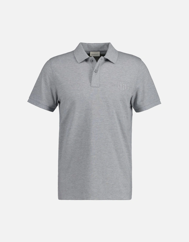 Tonal Shield Polo Shirt
