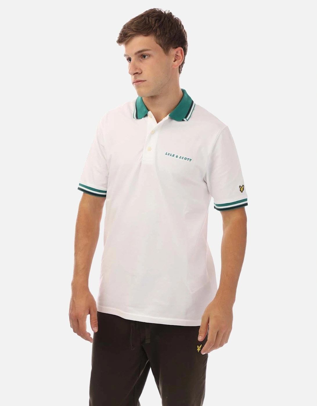 Embroidered Tipped Polo Shirt, 5 of 4