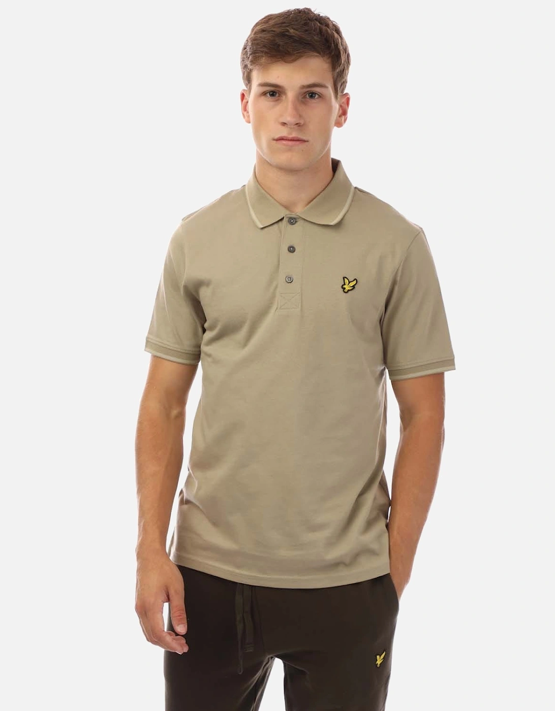Tonal Tipped Polo Shirt, 5 of 4
