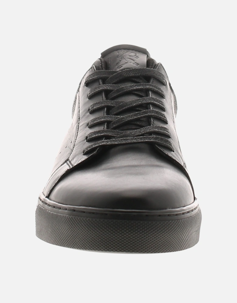 Mens Skate Shoes Trainers Bronx Leather Lace Up black UK Size