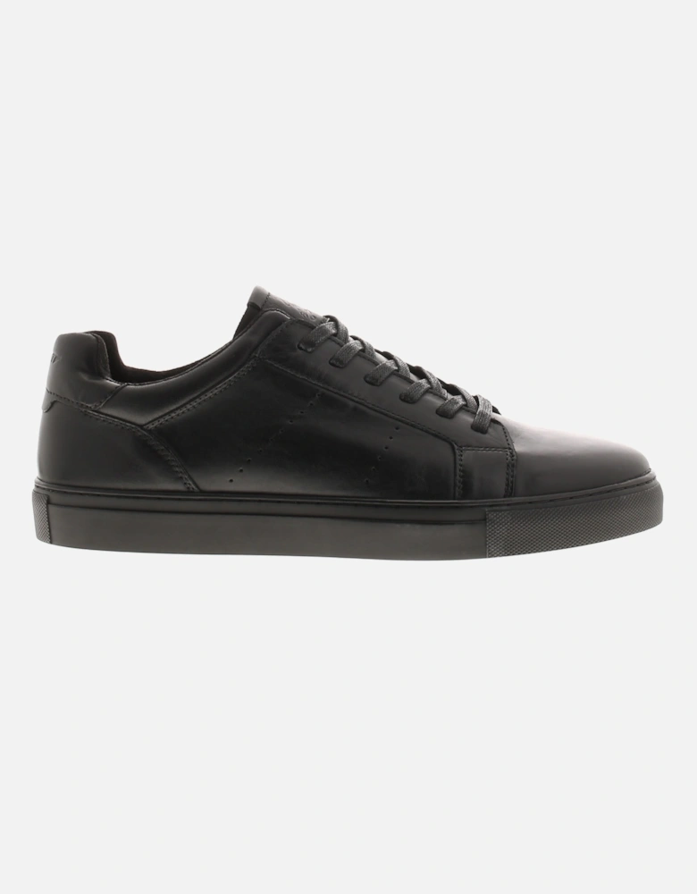 Mens Skate Shoes Trainers Bronx Leather Lace Up black UK Size