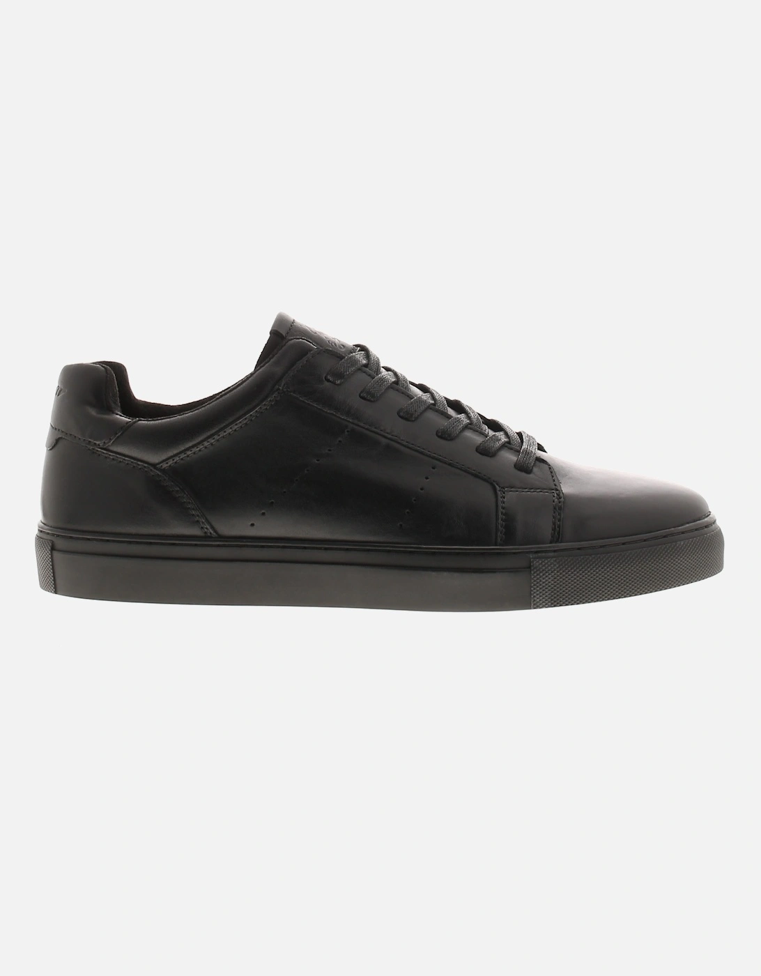 Mens Skate Shoes Trainers Bronx Leather Lace Up black UK Size