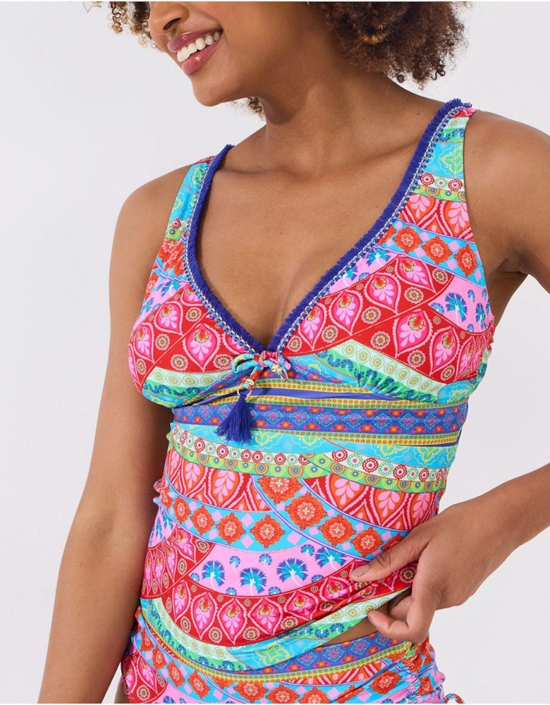 Cala Carbo Bay Tankini Top - Multi