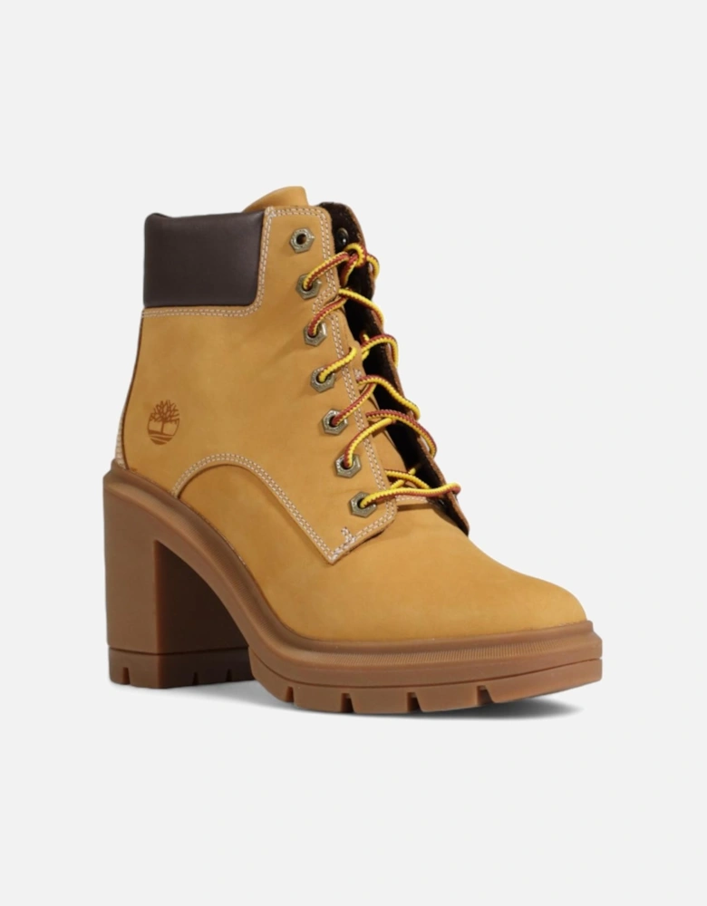 Beige Leather and Fabric Ankle Boots with Rubber Sole Women