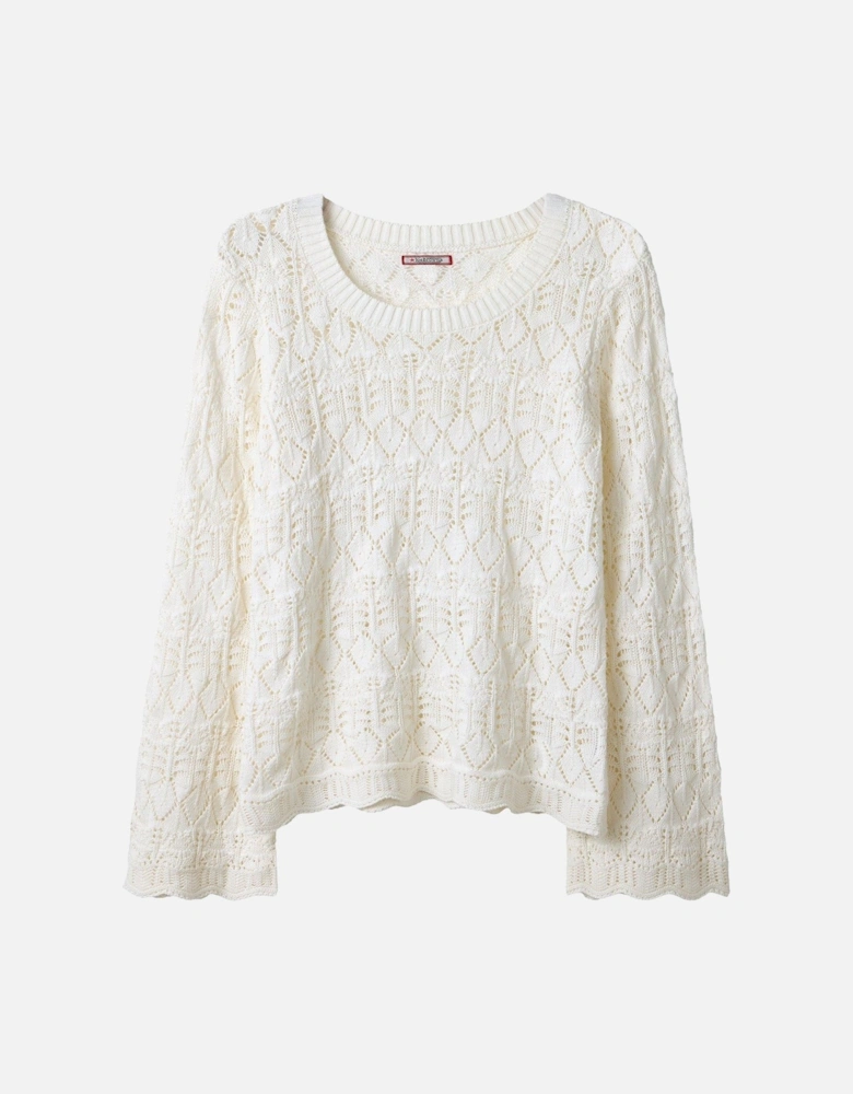 Simply Summer Open Knit Jumper - Cream