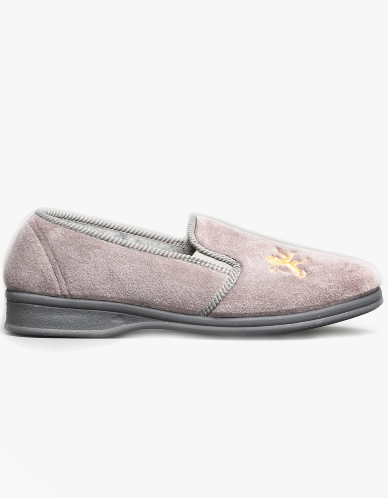 WARMINSTER Mens Slippers Grey