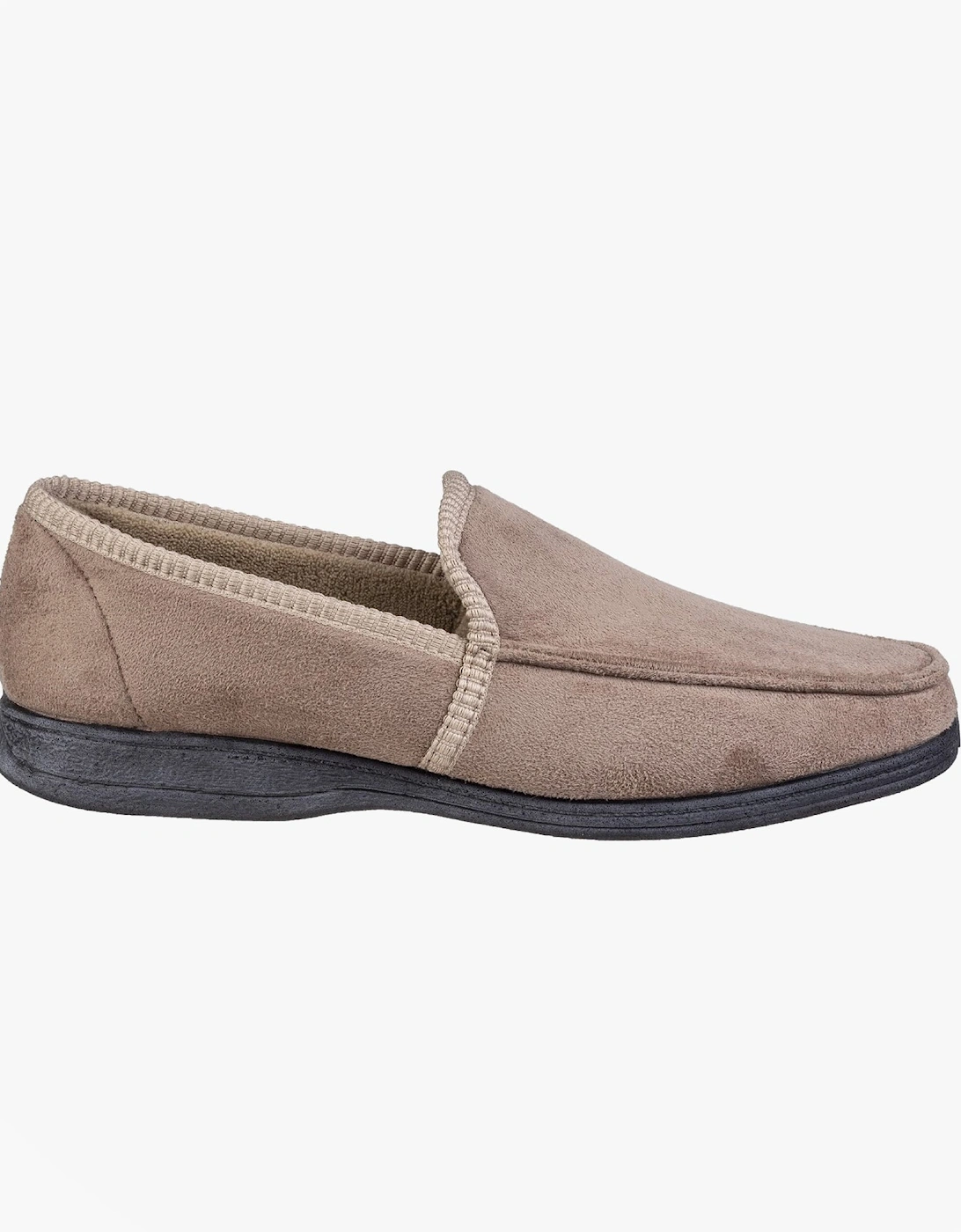 Fleet & Foster DAKIS Mens Full Slippers Beige, 4 of 3