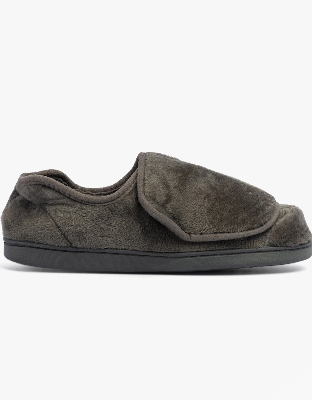 VELVIT Mens Slippers Grey, 5 of 4