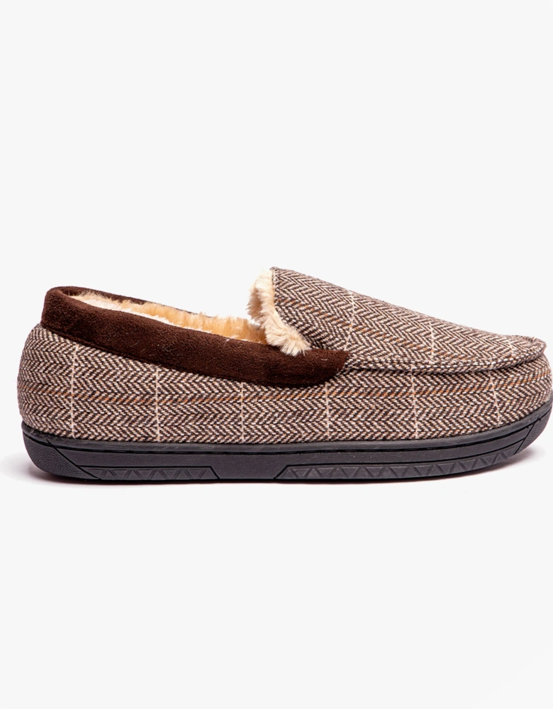 Jo & Joe AARON Mens Slippers Brown