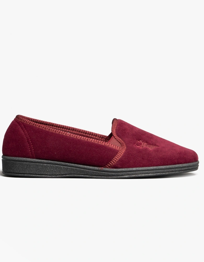 STAG Mens Slippers Wine