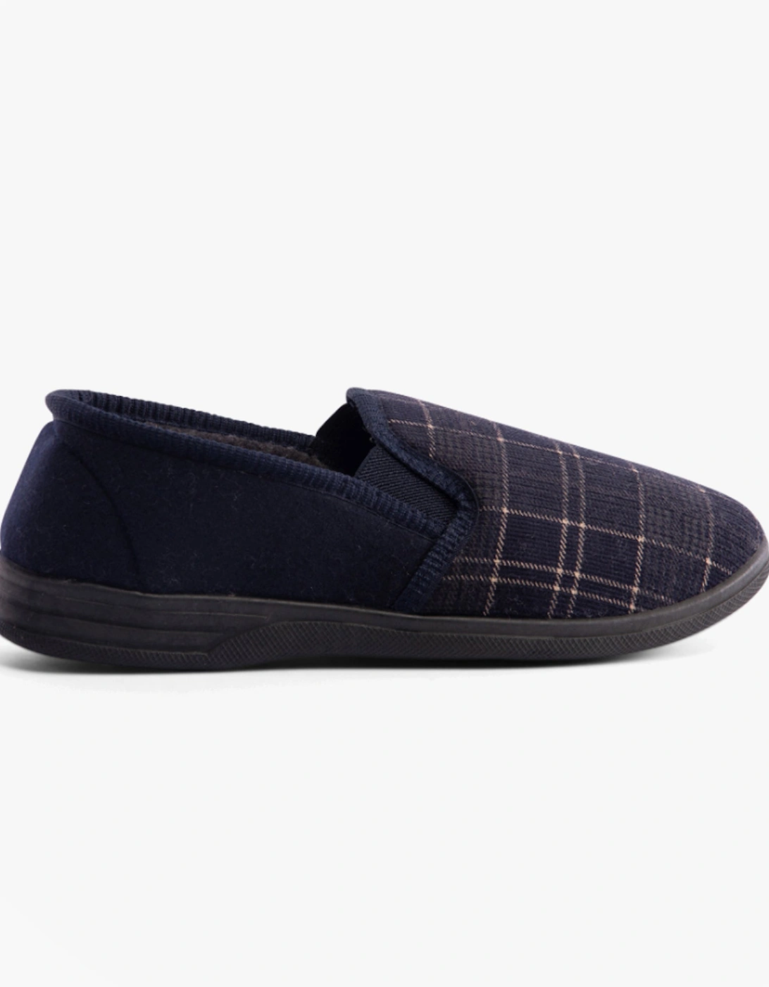 ERIC Mens Full Slippers Navy, 7 of 6