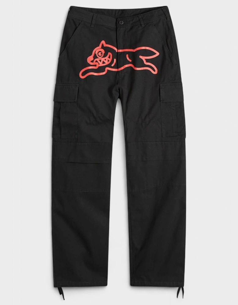 Running Dog Cargo Pant Black Red