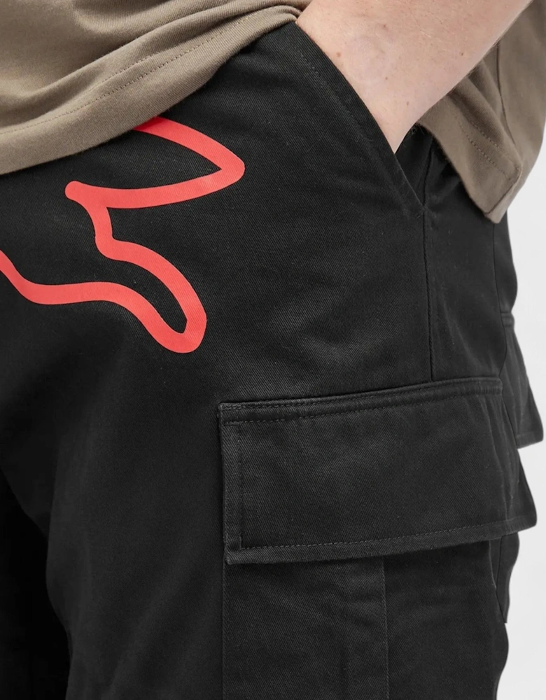 Running Dog Cargo Pant Black Red
