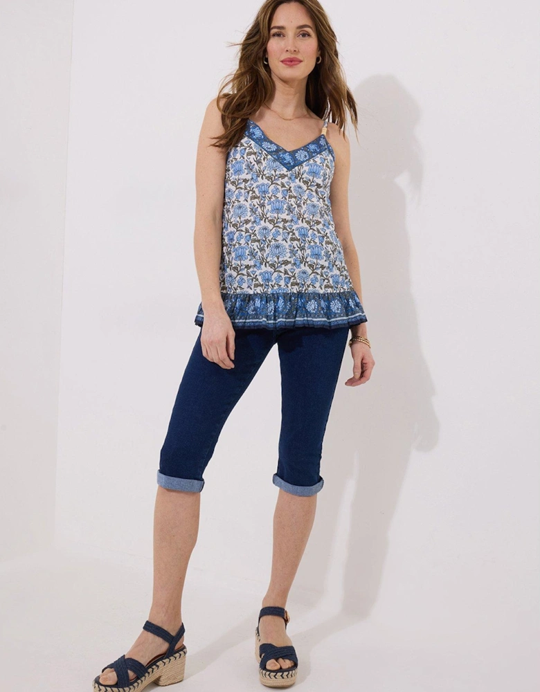 Skies Printed Cami - Blue