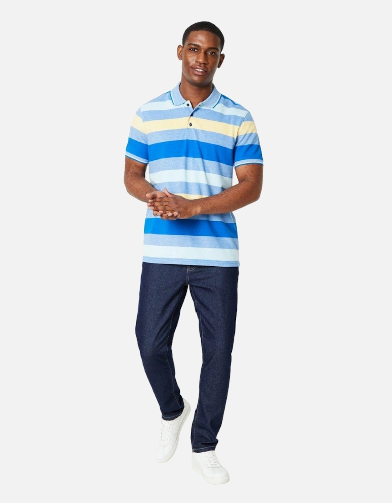 Mens Barbados Stripe Polo Shirt