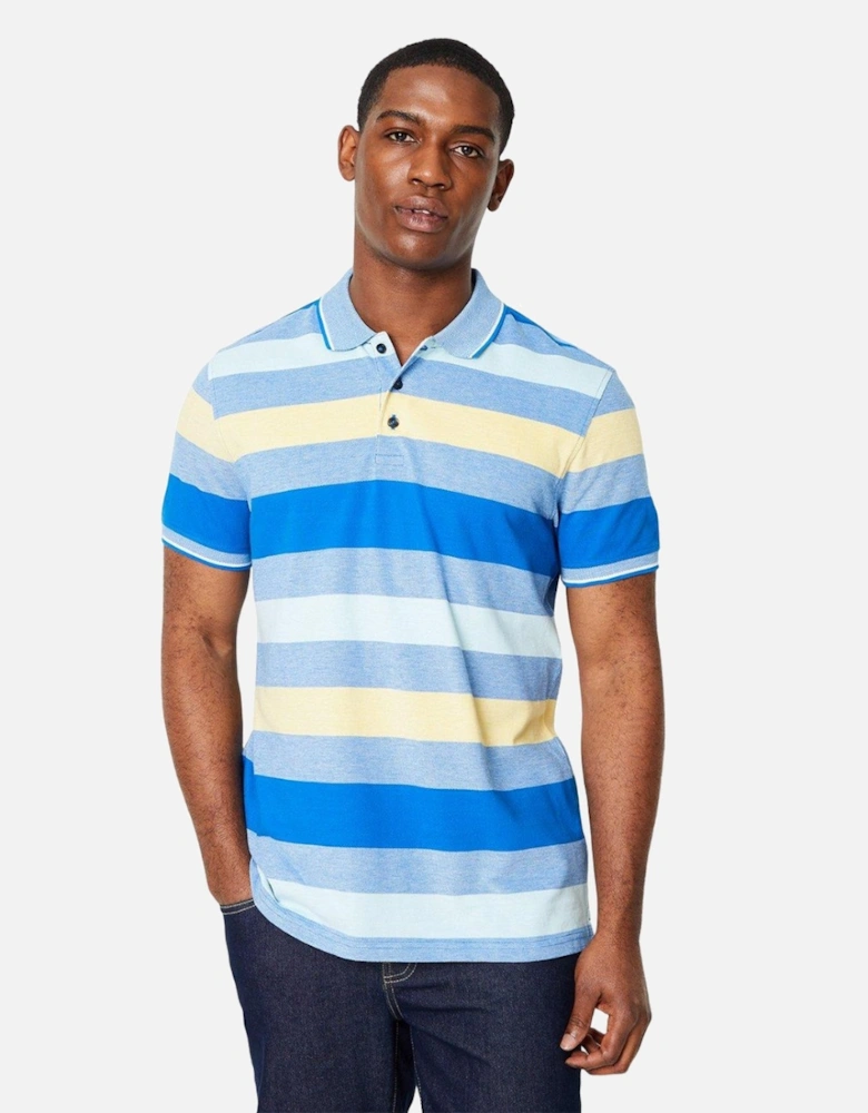 Mens Barbados Stripe Polo Shirt