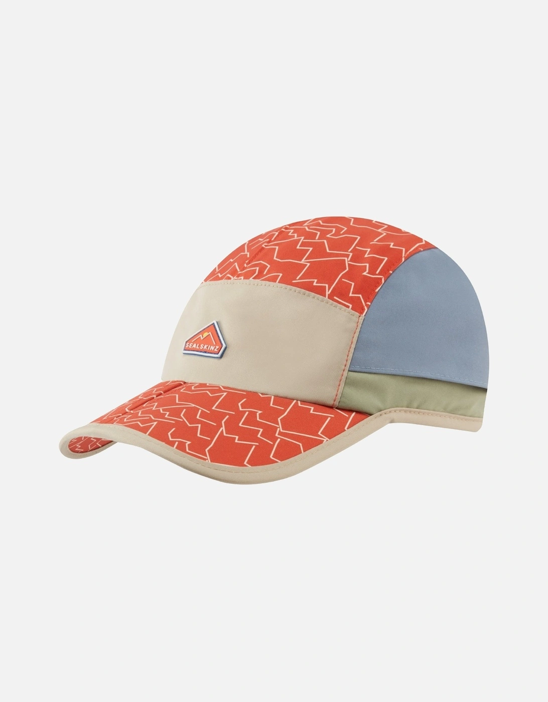 Mens Poringland Print Foldable SPF Hiking Baseball Cap, 2 of 1