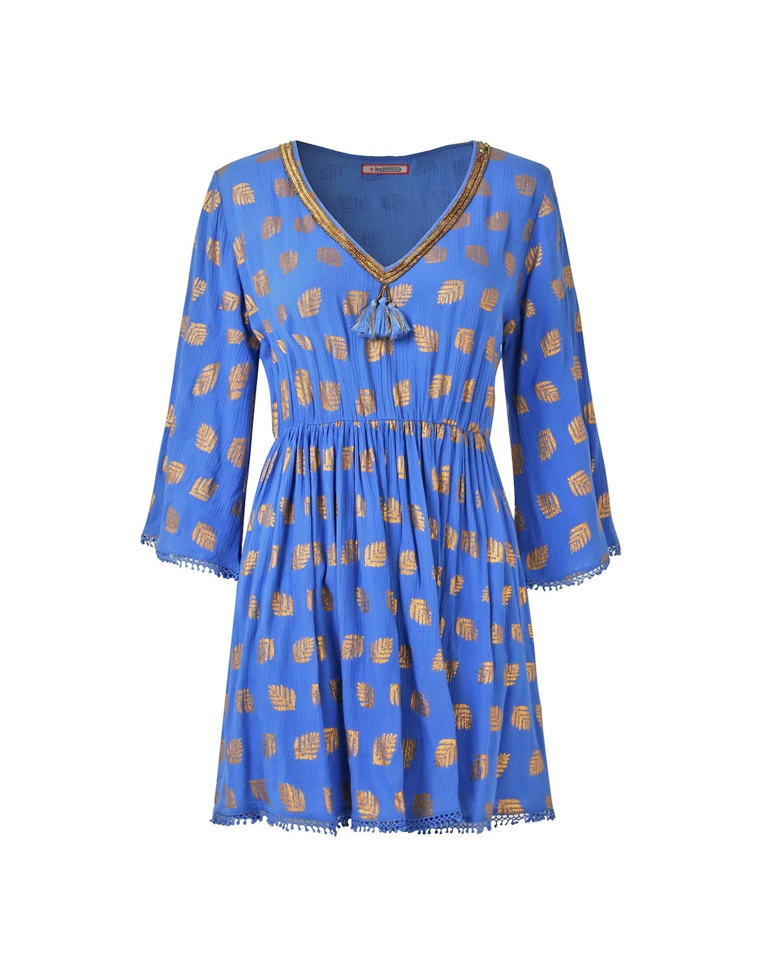 Ibiza Nights Shimmering Printed Tunic - Blue