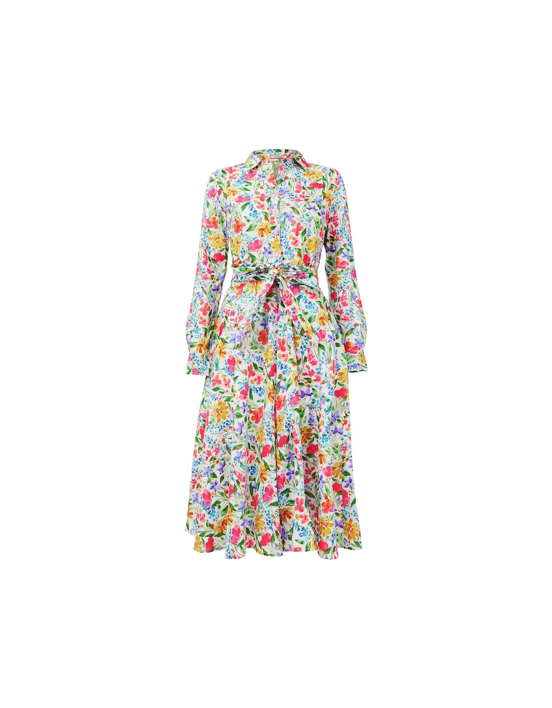 Sunshine Days Cotton Shirt Dress - White