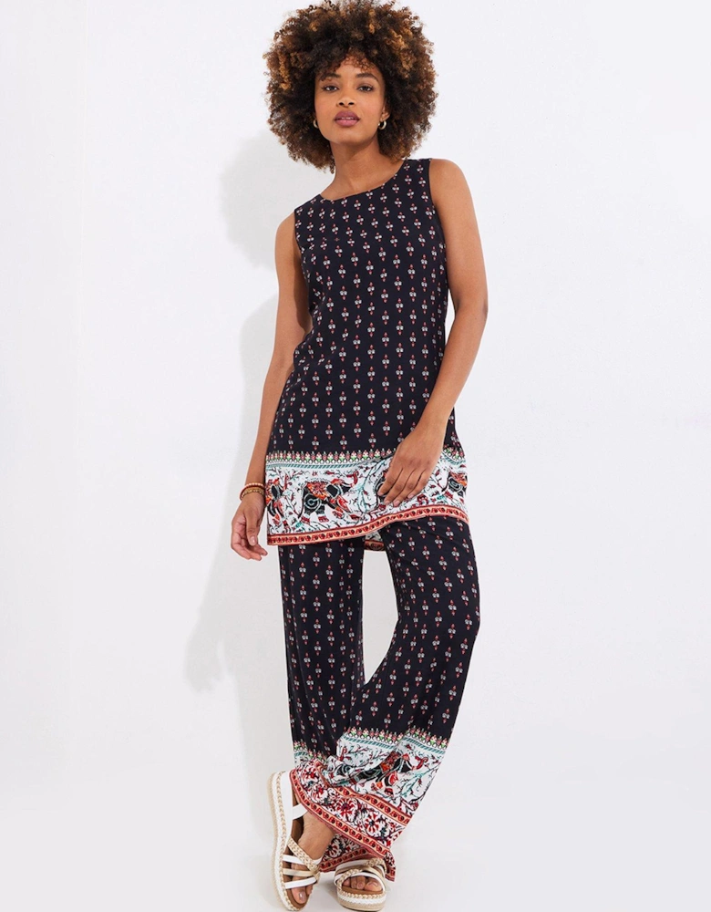 Elegant Elephant Tunic - Black