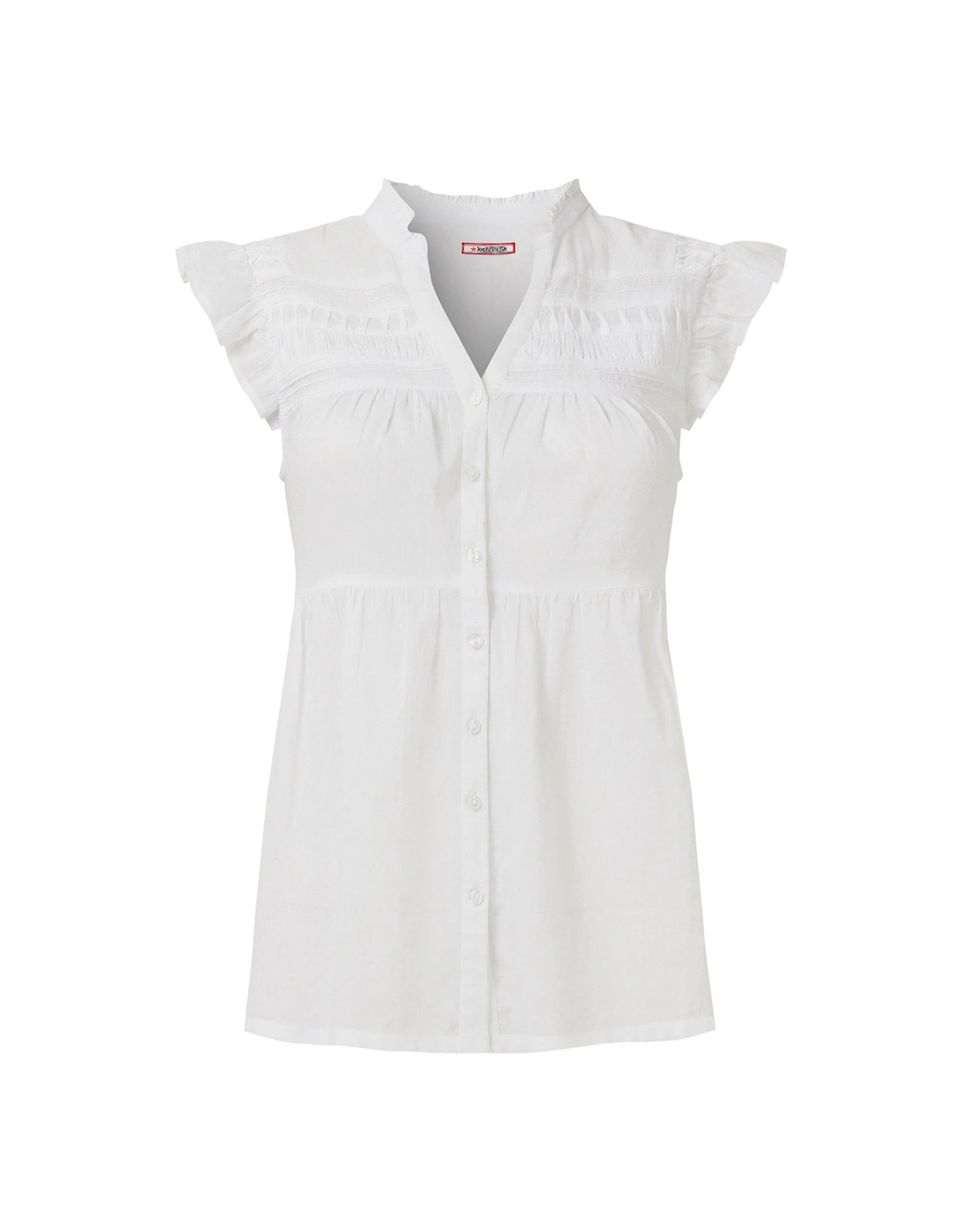 Prettiest Pintuck Cotton Blouse - White