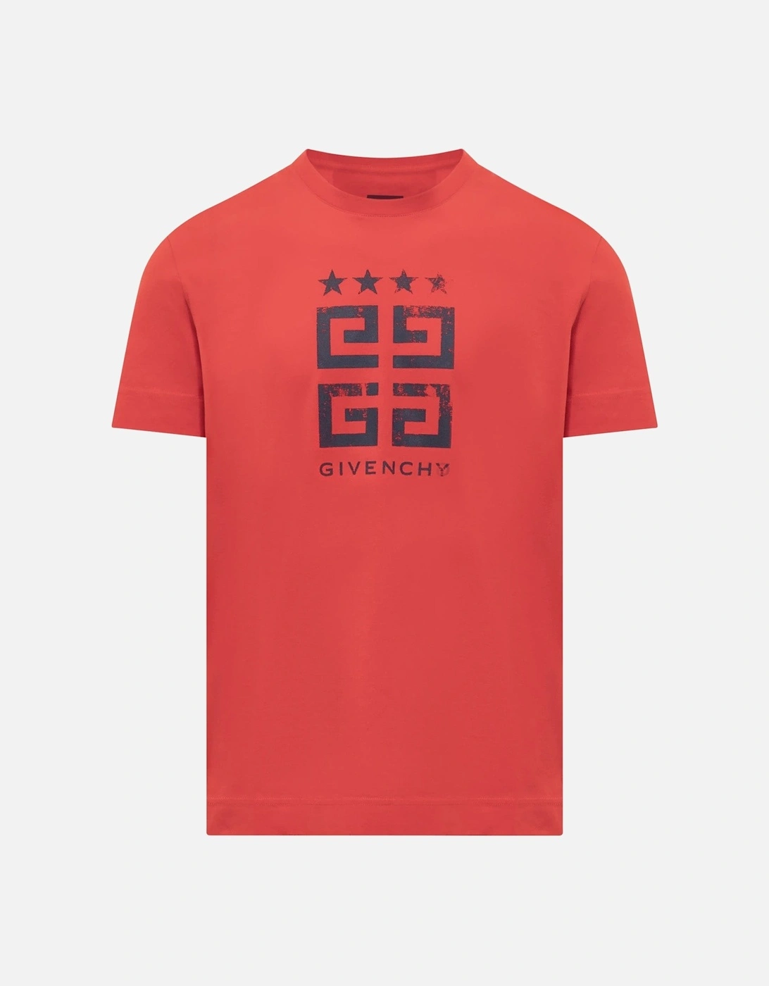 4G Stars Slim Fit T-Shirt in Red, 6 of 5