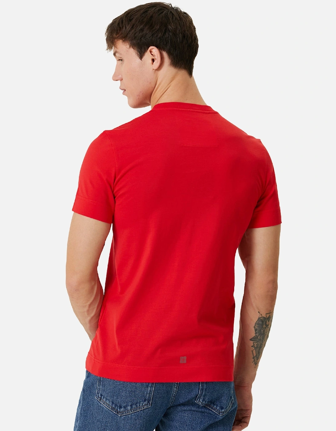 4G Stars Slim Fit T-Shirt in Red