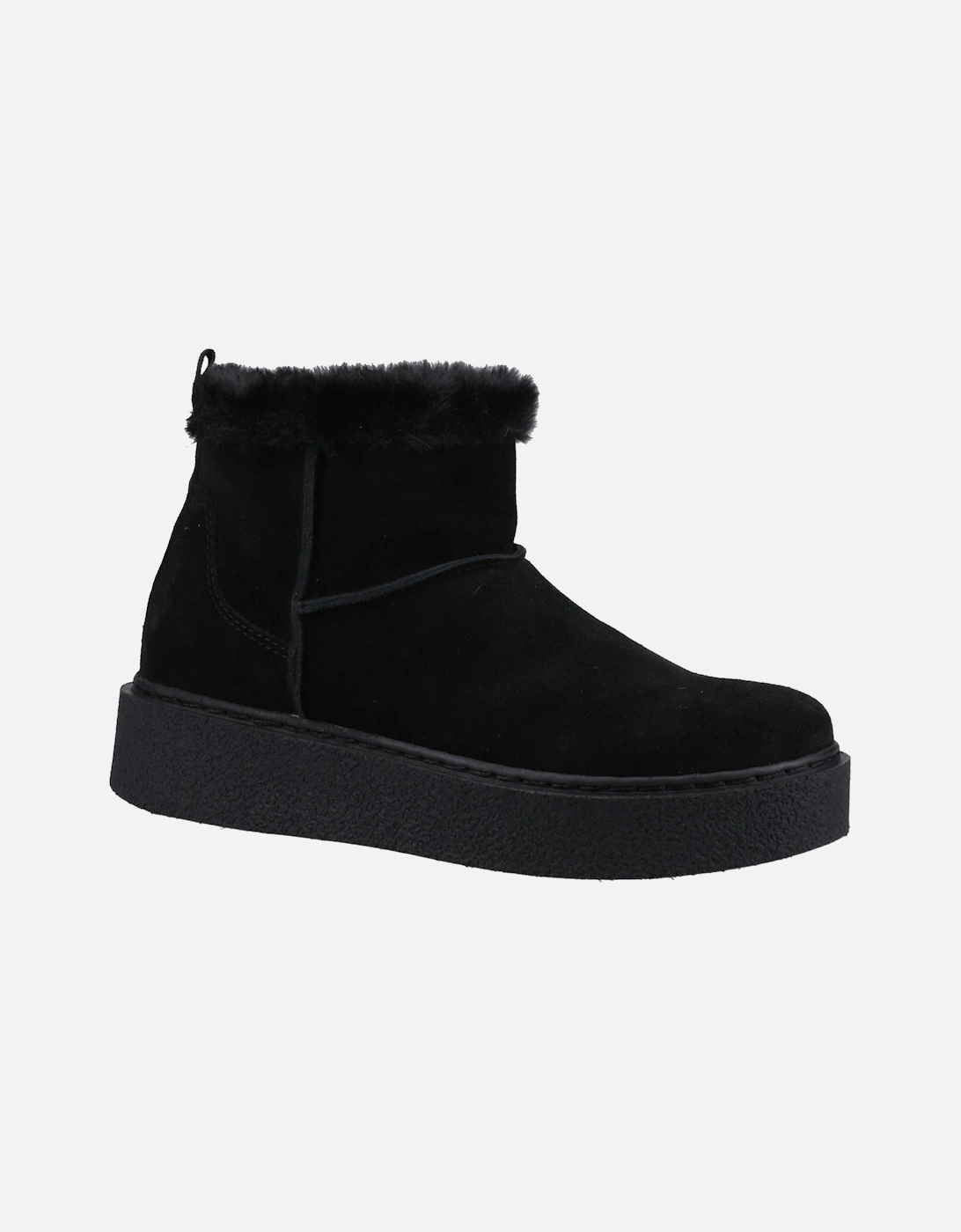 Becca Suede Women's Black Winter Ankle Boots, 5 of 4
