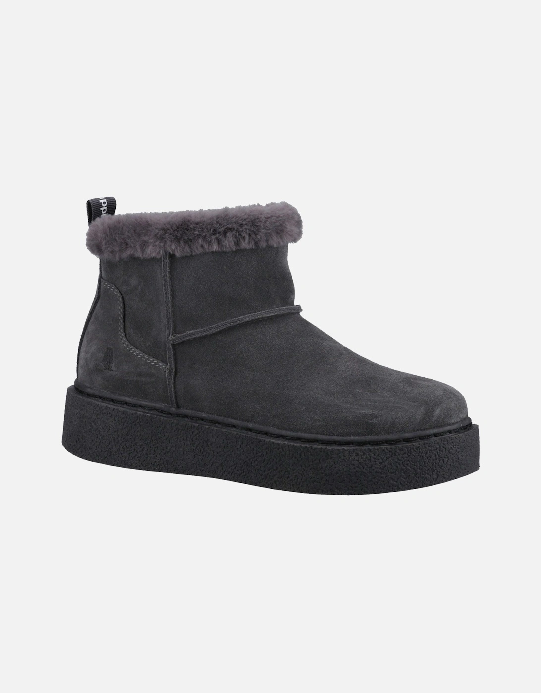 Hush Puppies Becca Women's Suede Ankle Boots in Charcoal Grey, Size UK 5