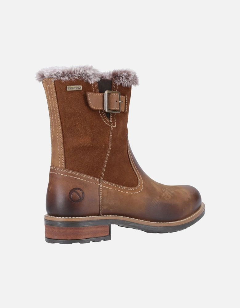 Kemerton Leather Women's Tan Winter Mid Calf Boots