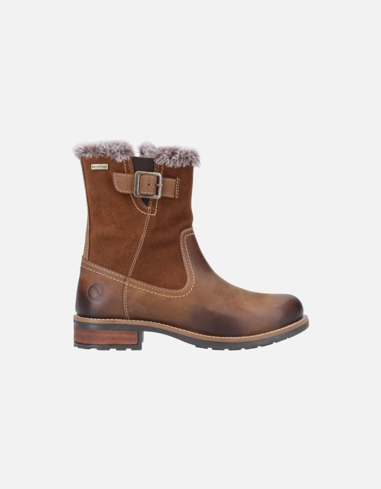 Kemerton Leather Women's Tan Winter Mid Calf Boots