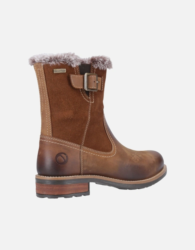 Kemerton Leather Women's Tan Winter Mid Calf Boots