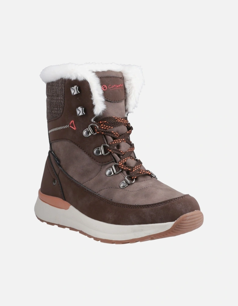 Sheephouse Textile Women's Brown Hiking Boots