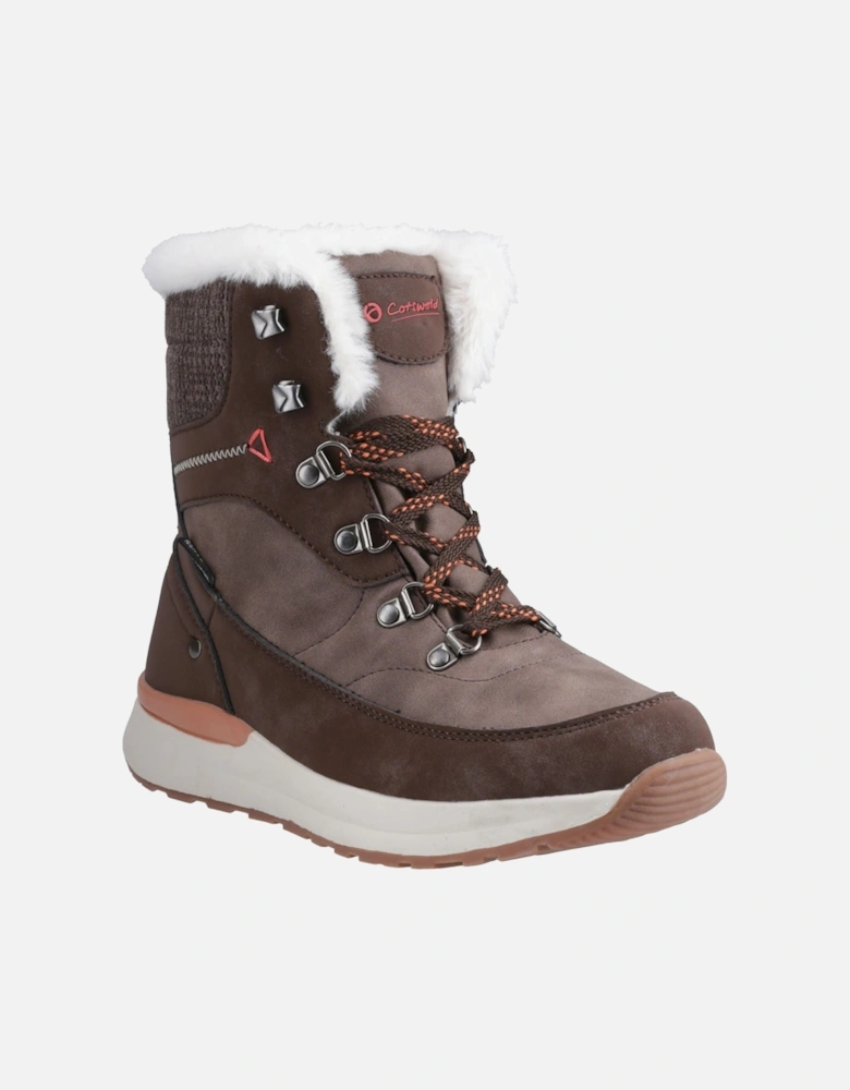 Sheephouse Textile Women's Brown Hiking Boots