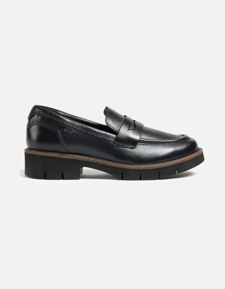 Kaltin Leather Women's Black Loafers